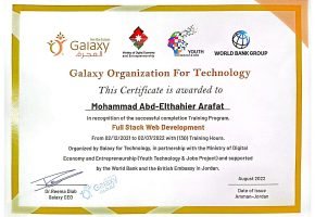 Full-Stack Web Development - Galaxy Organization